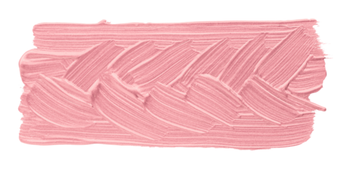 Shiny pink brush stroke isolated on transparent background