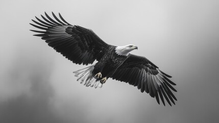 Obraz premium Majestic Eagle in Flight