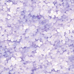 アニメ風のライラック（薄紫）のあじさいのテクスチャパターン
