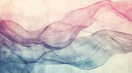 Obraz premium Artistic abstract line paper texture with hand-drawn lines and a soft watercolor effect, offering a creative and unique background