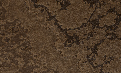 Brown weathered rock surface texture. Soil background