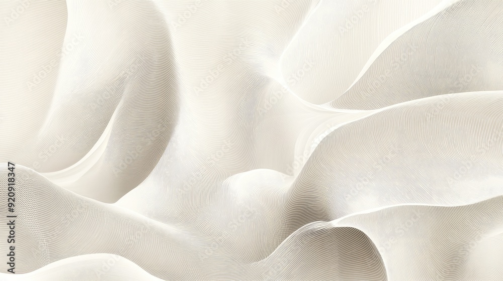 Poster elegant abstract line paper design with intricate, intertwining lines on a subtle background, creati