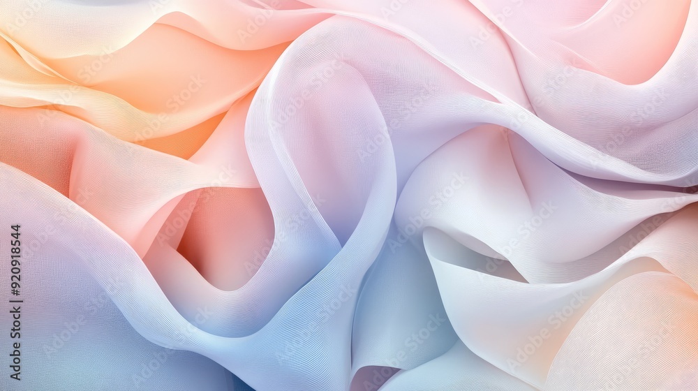 Poster Elegant abstract line paper design with intricate, overlapping lines and a soft color palette, creating a sophisticated and artistic effect