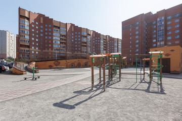 Fototapeta premium children's playground on the territory of an apartment building