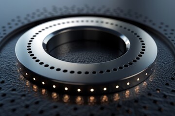 Futuristic metallic logo for a cutting-edge business