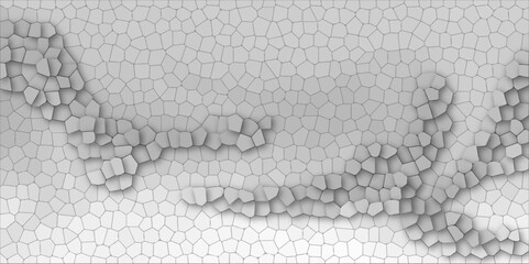 white and gray stains broken glass background textrue. geometric pattern with 3d shapes vector Illustration. gray broken wall paper in decoration. low poly crystal mosaic background.	