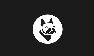 Fototapeta premium oneline pet shop logo mark, white background