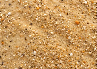 Fototapeta premium Copy space of sand beach texture abstract background. Summer vacation and travel relaxation concept. 