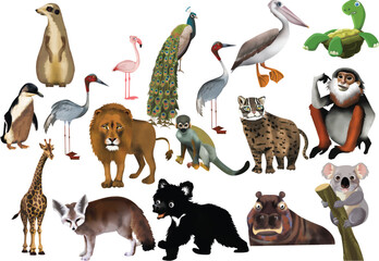 set of animals Artwork 1