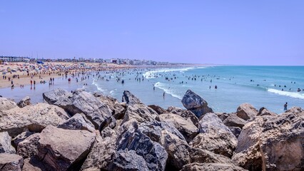 Plage de Mehdia, K&eacute;nitra, Maroc