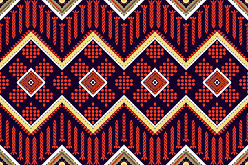 mexico pattern ethnic designs geometric shapes Triangular color tear drop ikat black yellow orange white tribal pattern designs pattern for Textile printing business Wallpaper, carpet fabric Cushions