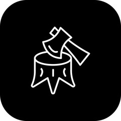 Deforestation Icon Design