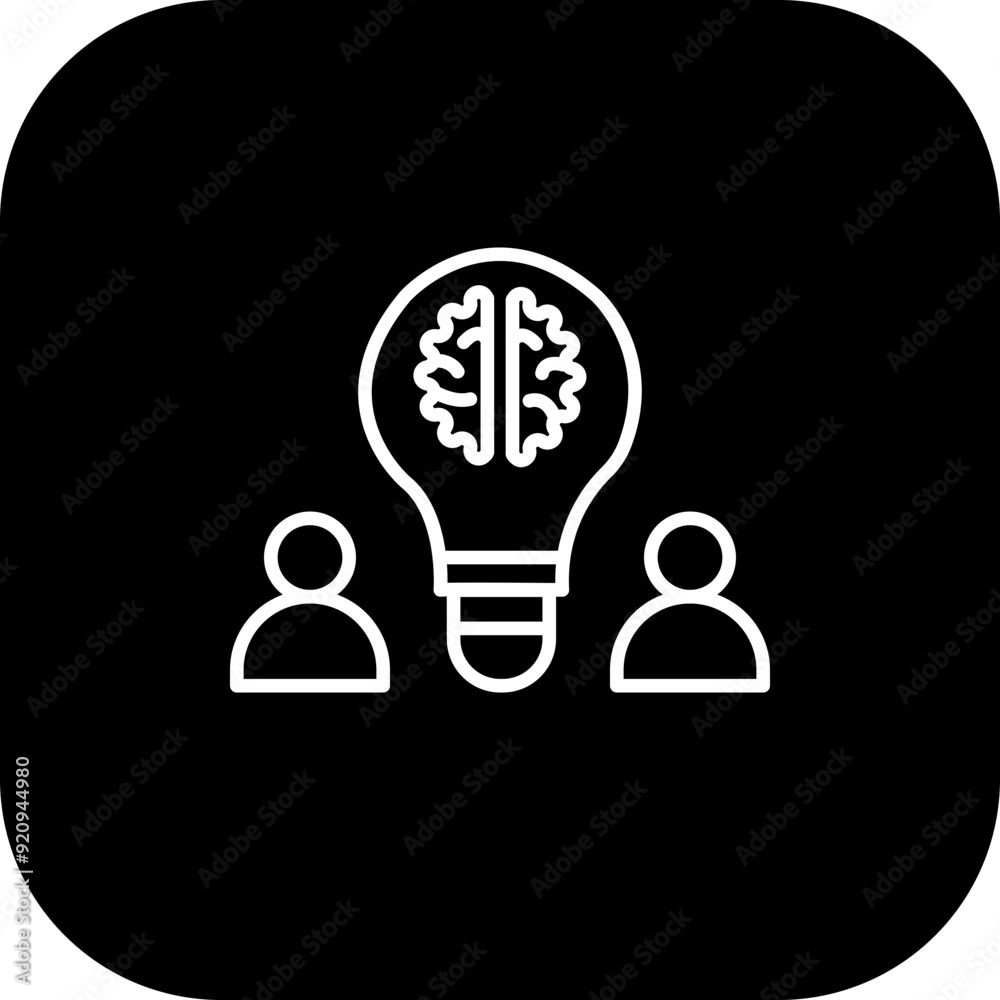 Canvas Prints Brainstorm Icon Design