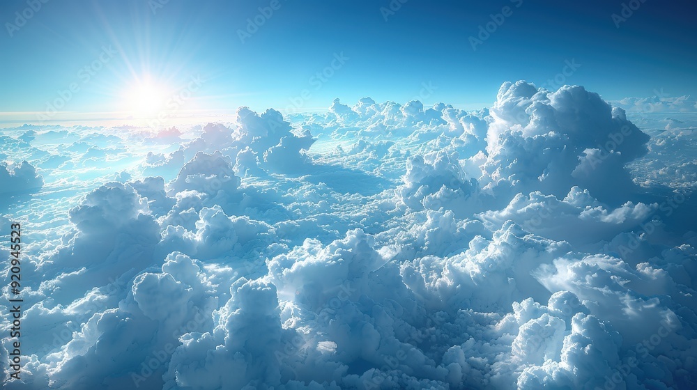 Wall mural Aerial View of Cloudscape