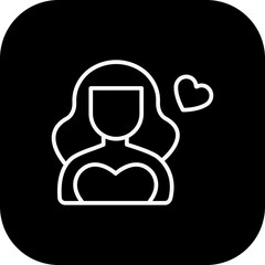 Fototapeta premium Beautiful Girl Icon Design