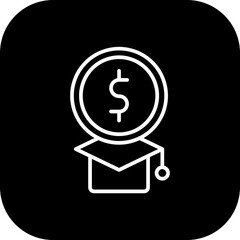 Education Cost Icon Design