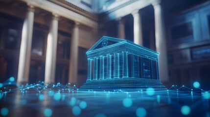 Online banking, virtual banking, digital banking concept. Using technology to help in online financial systems.