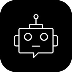 Ai Assistant Vector Icon Design