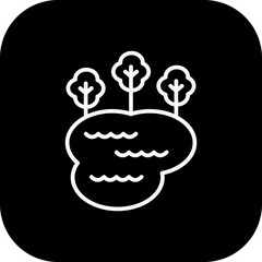 Pond Vector Icon Design