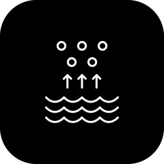 Evaporation Vector Icon Design