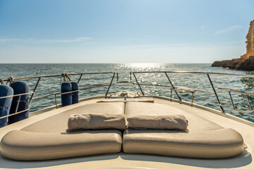 Luxurious yacht in Algarve, Portugal, Europe