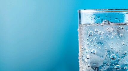 a refreshing glass of cold water