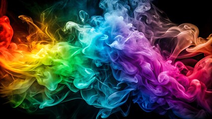 Obraz premium Abstract clouds Colorful smoke background