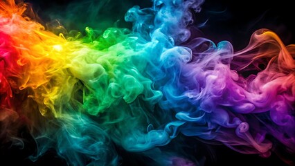 Abstract clouds Colorful smoke background