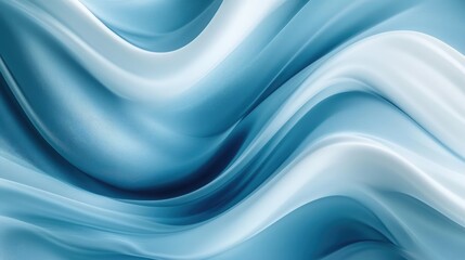 Obraz premium Smooth and dynamic blue and white diagonal rounded lines forming an abstract, flowing background