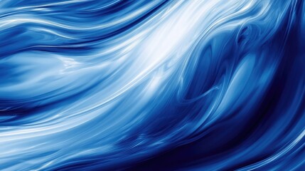 Smooth and dynamic blue and white diagonal rounded lines forming an abstract, flowing background
