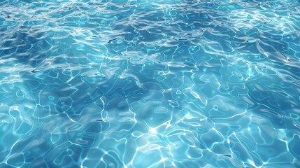 Obraz premium A breathtaking and stunning image showcasing shimmering blue water, ideal for summer inspirations and relaxation themes