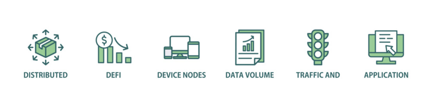 Edge computing banner web icon vector illustration concept with icon of distributed computing, application, device nodes, data volume, traffic and reduce costs
