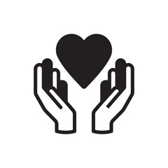 Holding Love Solid Black