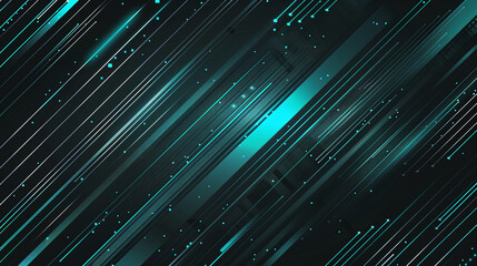 Neon Turquoise and Black Hi-Tech Vector Gradient Texture