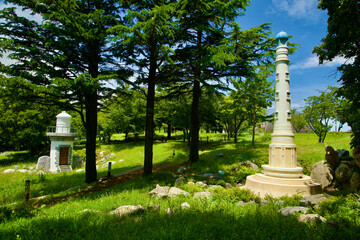 Obraz premium Lighthouse Models in Deunggi Mountain Park