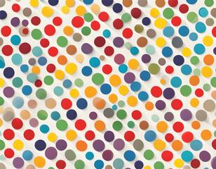 Cute Colorful Polka Dot Grunge Background
