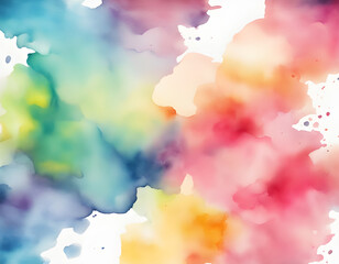 Fancy Abstract Colorful Watercolor Background