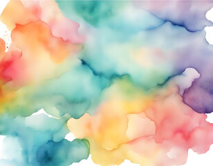 Fancy Abstract Colorful Watercolor Background