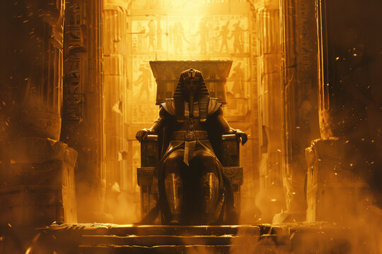 Pharaoh on Golden Throne