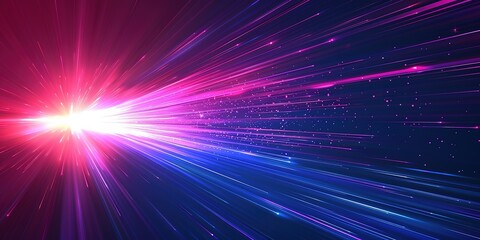 Fototapeta premium Abstract background with glowing lines and sparkles.