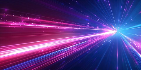 Fototapeta premium Abstract background with glowing lines and sparks.