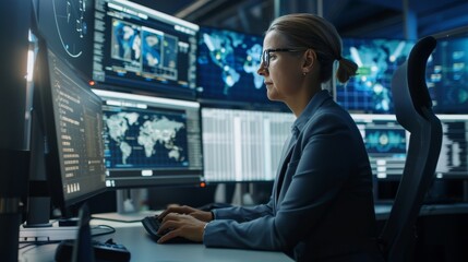 Fototapeta premium Incident management, business technology concept. Operational excellence in IT operations. Process of efficiently identifying, diagnosing and resolving unexpected problems that occur in IT systems.