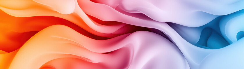 Abstract colorful fluid shapes with vibrant hues blending ly, creating a beautiful and dynamic visual flow.