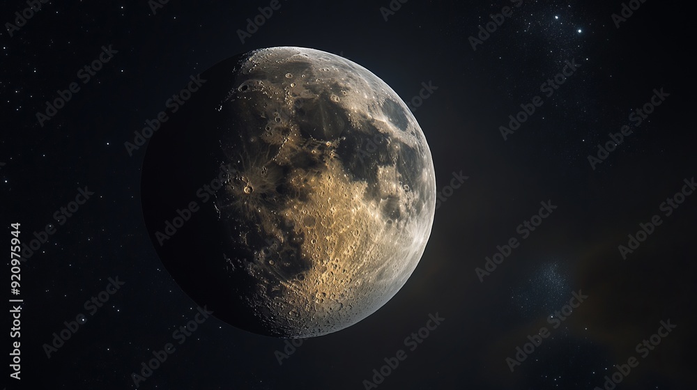 Wall mural stunning lunar close-up