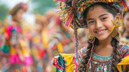 Fototapeta premium Authentic cultural celebration featuring traditional folk dances colorful decorations, and a festive atmosphere filled with music and joy