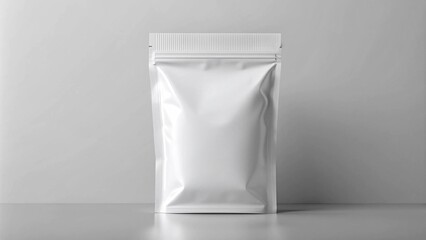 Sleek and Simple: A Blank White Sachet Packaging for Your Brand  AI generated