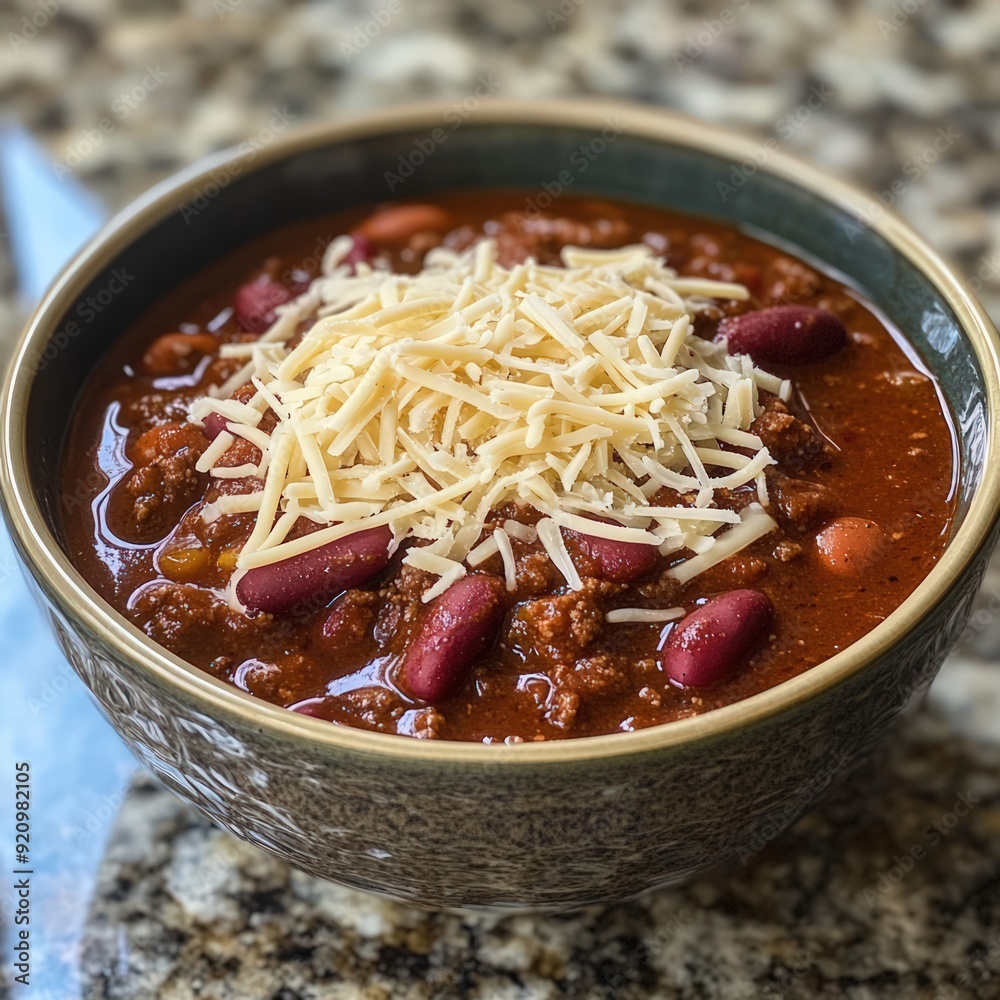 Sticker Chili Con Carne with Cheese