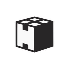 delivery box package logo vector illustration template design