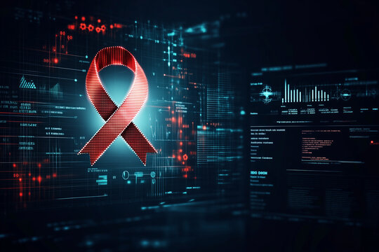 Red cancer ribbons background global world cancer day Blood Cancer Awareness Month for medical research charity fundraising event support healthcare no people