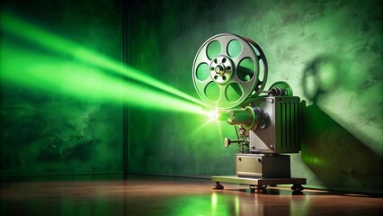 The Emerald Projector: A Symphony of Green  AI Generated
